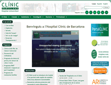 Tablet Screenshot of hospitalclinic.org